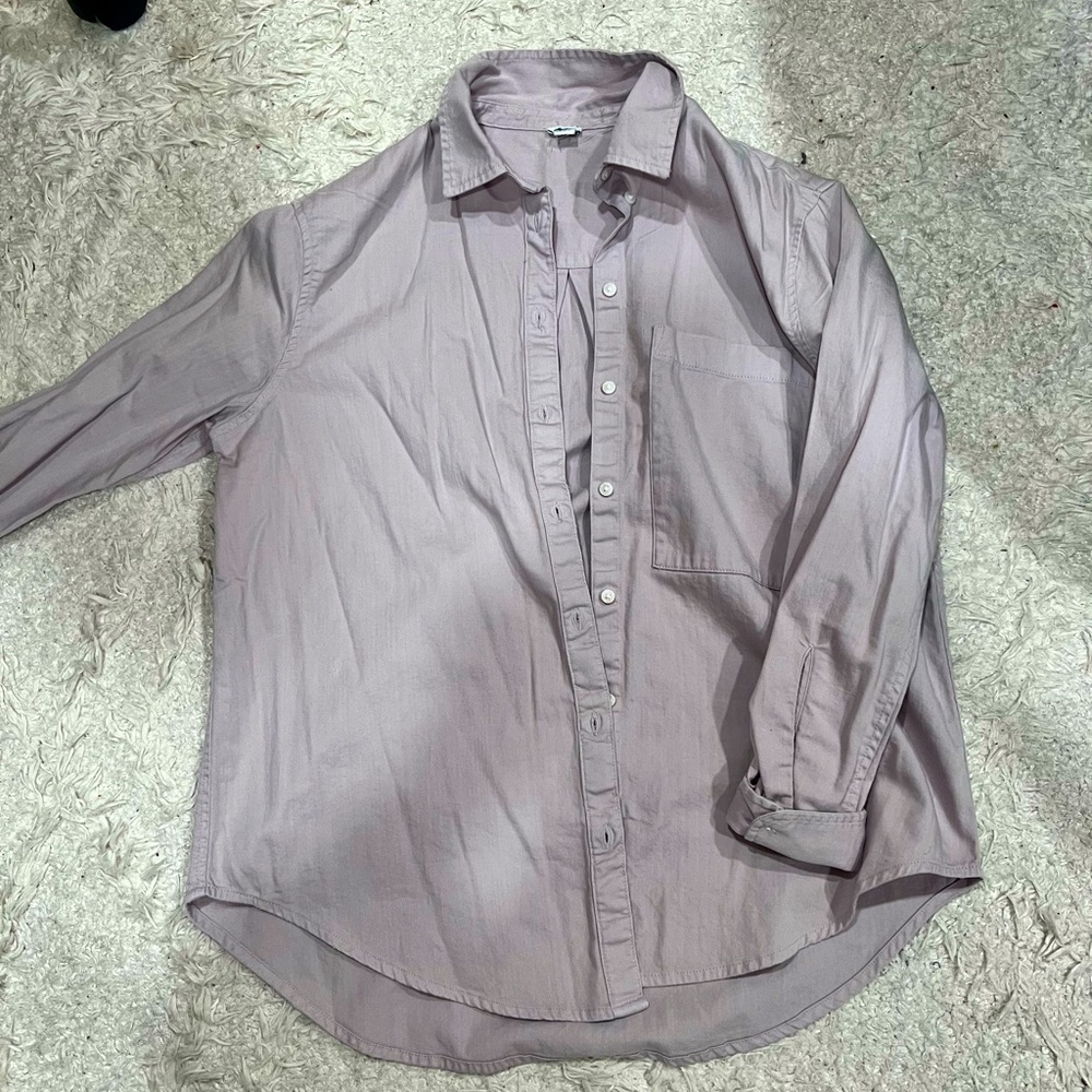Casual Purple Aerie Shirt. Oversized